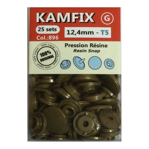 Box 25 KAM Snap Buttons Round T5 896